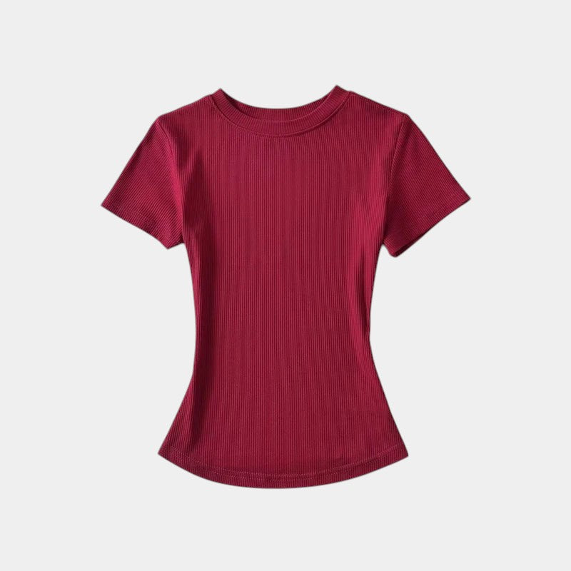 Gleame.-T-shirts & hemden-Gleame T-shirt - Vrouwelijke casual T-shirt met korte mouwen