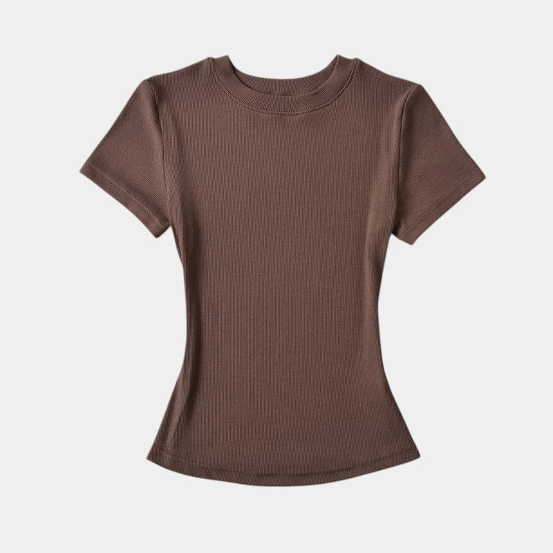 Gleame.-T-shirts & hemden-Gleame T-shirt - Vrouwelijke casual T-shirt met korte mouwen
