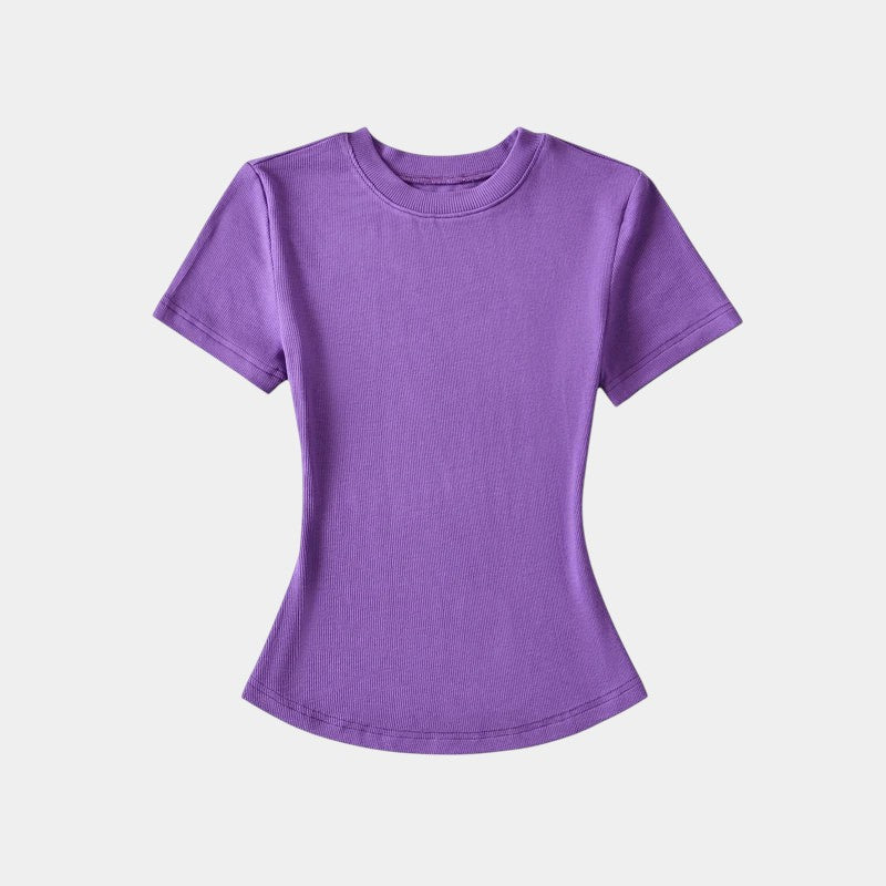 Gleame.-T-shirts & hemden-Gleame T-shirt - Vrouwelijke casual T-shirt met korte mouwen
