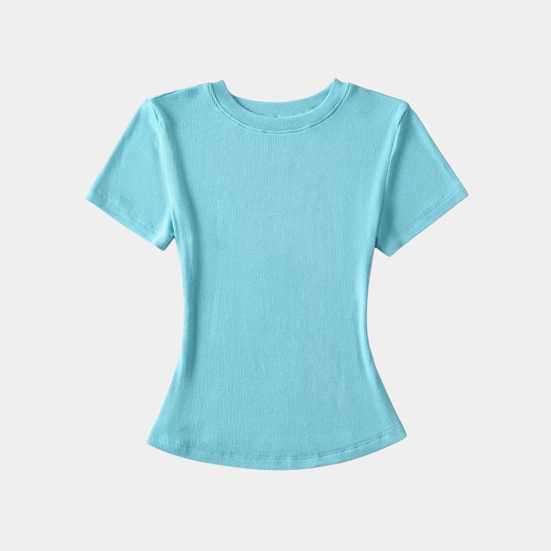 Gleame.-T-shirts & hemden-Gleame T-shirt - Vrouwelijke casual T-shirt met korte mouwen