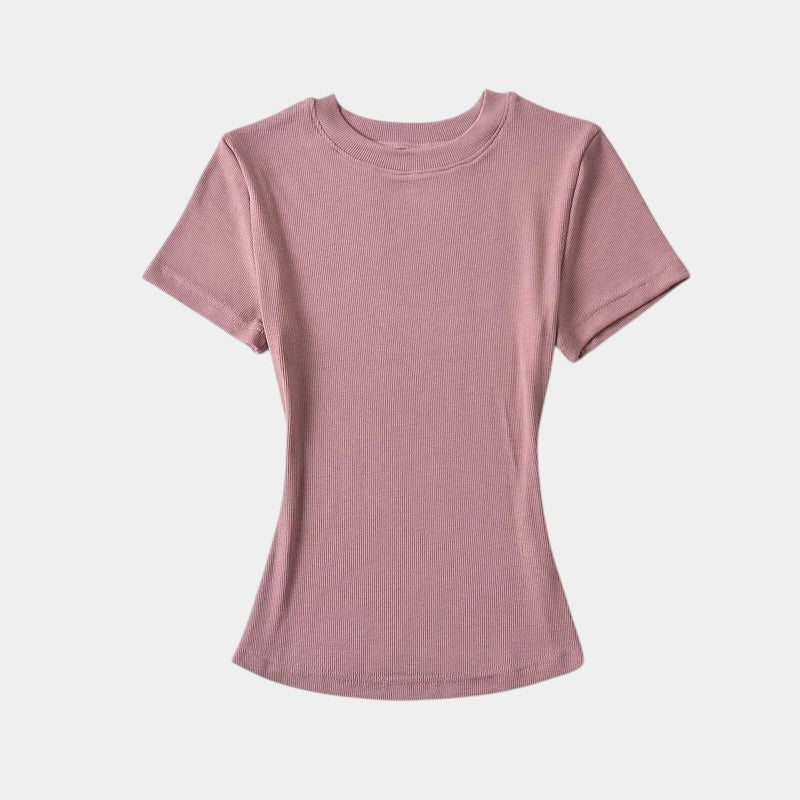 Gleame.-T-shirts & hemden-Gleame T-shirt - Vrouwelijke casual T-shirt met korte mouwen