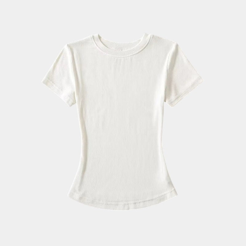 Gleame.-T-shirts & hemden-Gleame T-shirt - Vrouwelijke casual T-shirt met korte mouwen