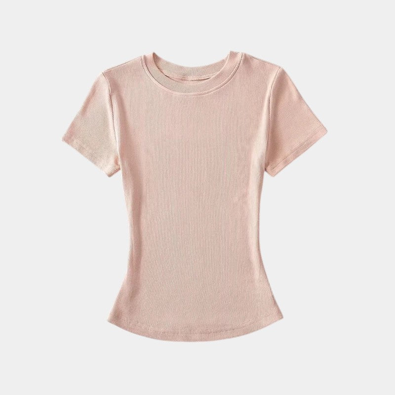 Gleame.-T-shirts & hemden-Gleame T-shirt - Vrouwelijke casual T-shirt met korte mouwen