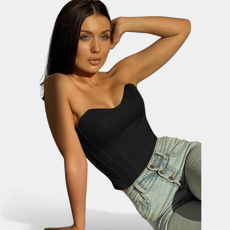 Gleame Top - Dames strapless slim top voor de zomer