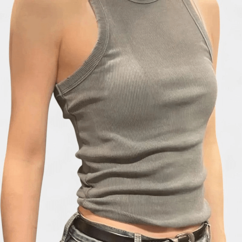 Gleame Top - Dames tanktop met ronde hals