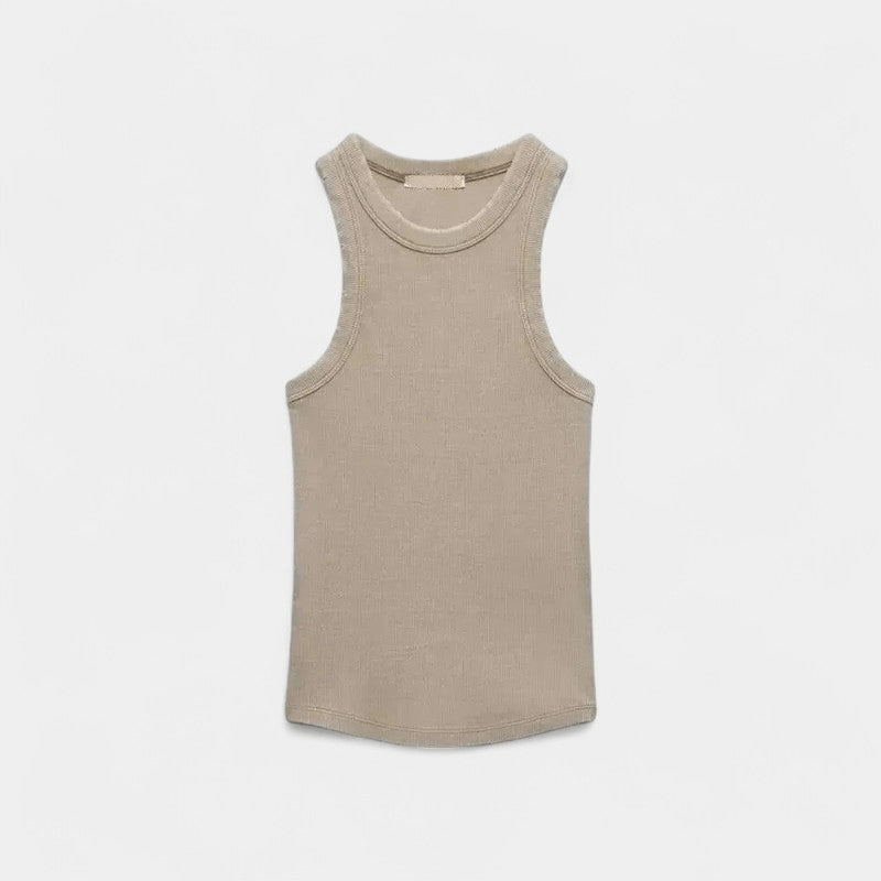 Gleame Top - Dames tanktop met ronde hals