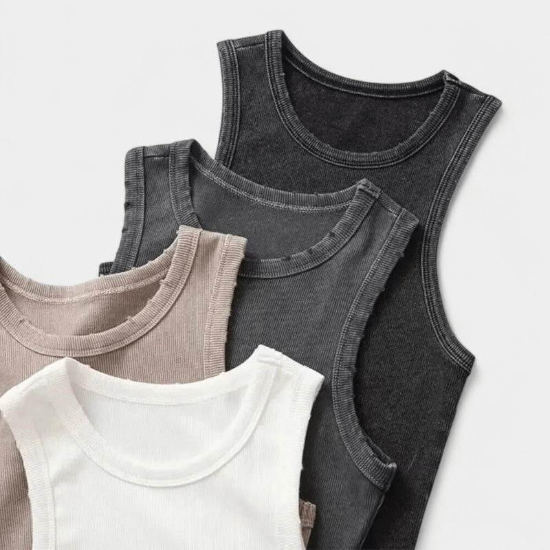 Gleame Top - Dames tanktop met ronde hals