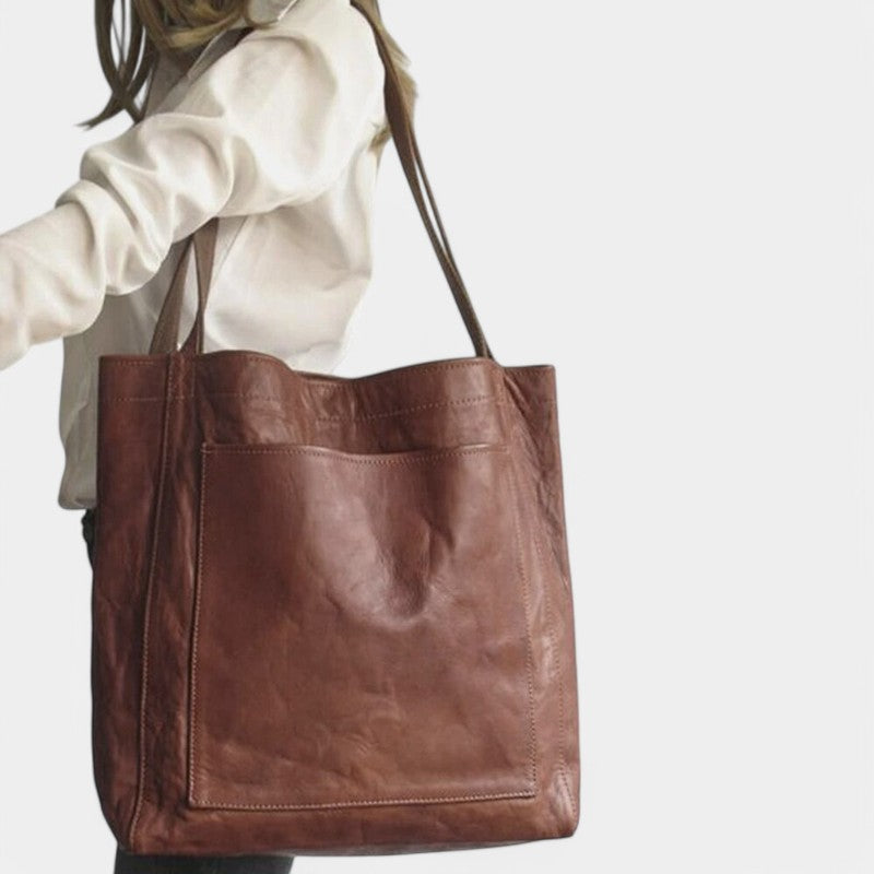 Gleame.-Tassen-Gleame Leren tas - Elegante leren tas met luxe uitstraling en vlekbestendige binnenkant
