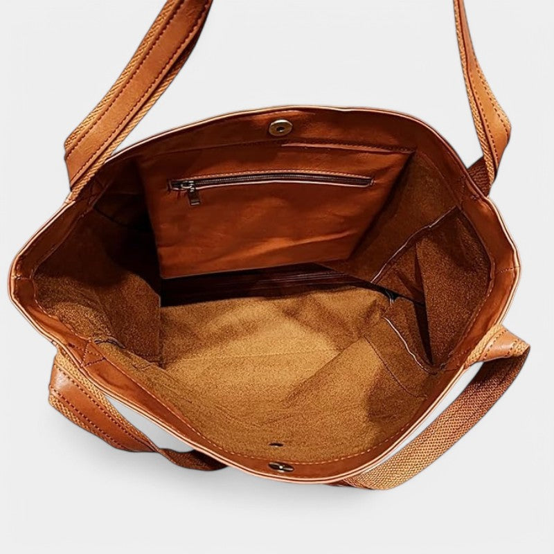 Gleame.-Tassen-Gleame Leren tas - Elegante leren tas met luxe uitstraling en vlekbestendige binnenkant