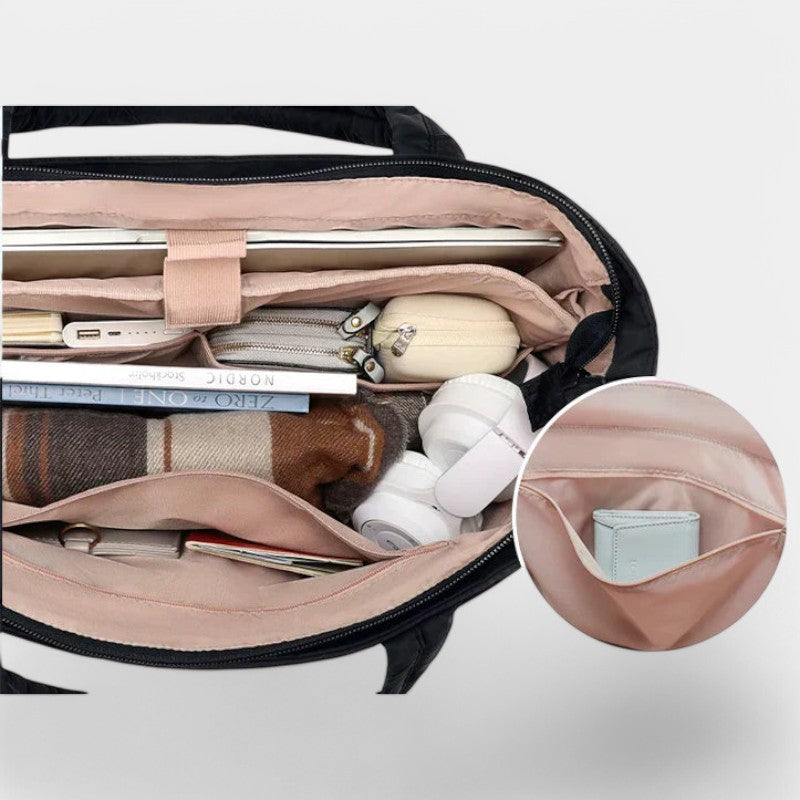 Gleame.-Tassen-Gleame Puffer Tote Bag - Stijlvolle tas voor vrouwen met puffy ontwerp