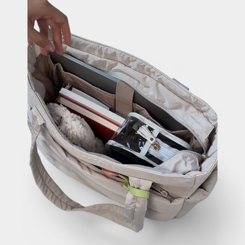 Gleame.-Tassen-Gleame Puffer Tote Bag - Stijlvolle tas voor vrouwen met puffy ontwerp