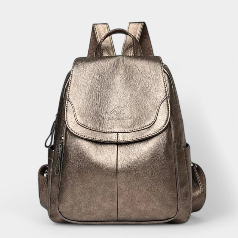 Gleame.-Tassen-Gleame Rugzak - Grote capaciteit leren rugzak voor vrouwen