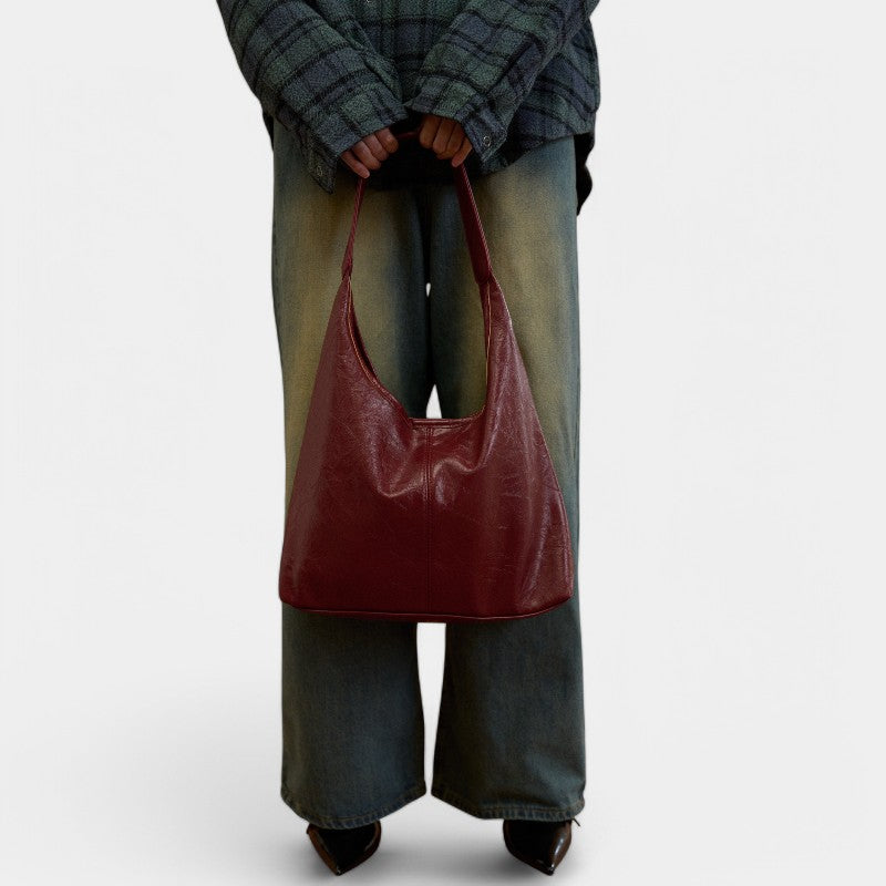 Gleame.-Tassen-Gleame Schoudertas - Zachte PU leren tas voor vrouwen met grote capaciteit