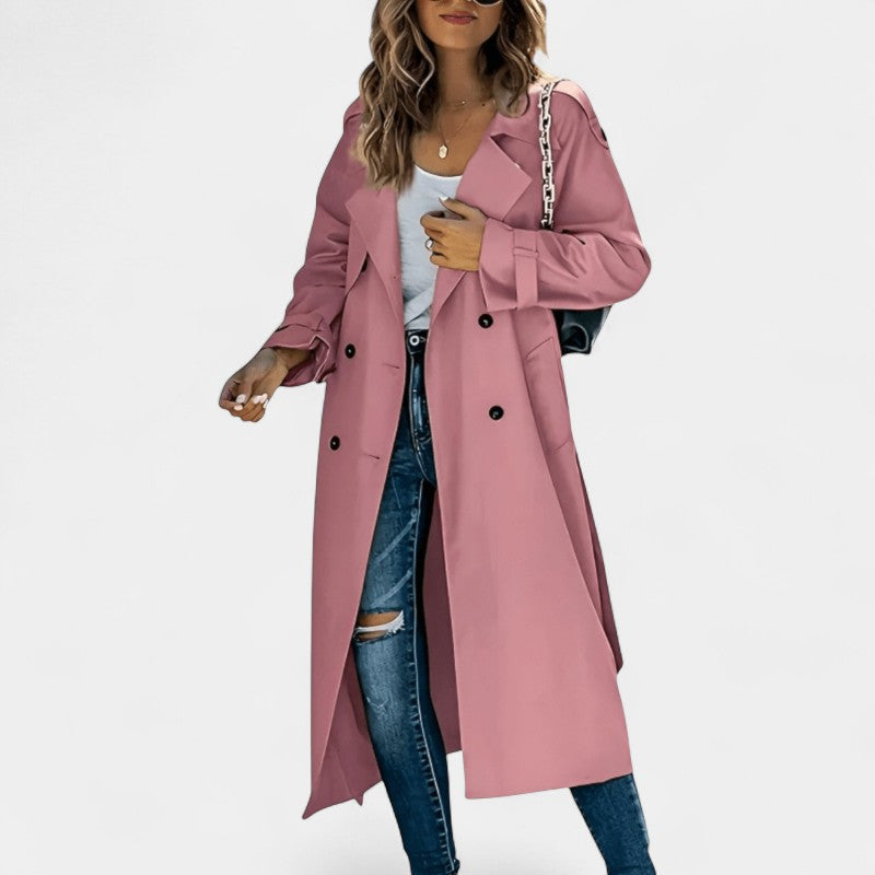 Gleame Trench Coat Gleame trenchcoat Elegante trenchcoat