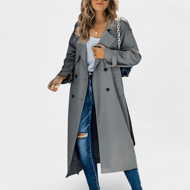 Gleame Trench Coat Gleame trenchcoat Elegante trenchcoat