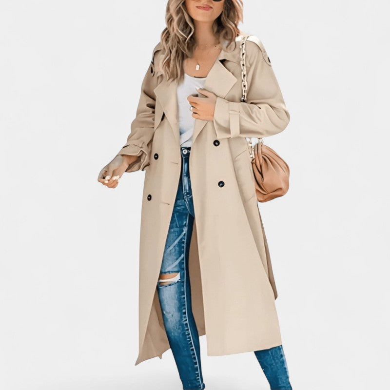 Gleame Trench Coat Gleame trenchcoat Elegante trenchcoat