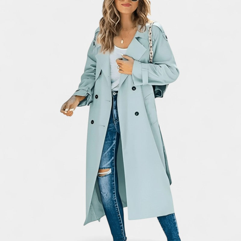 Gleame Trench Coat Gleame trenchcoat Elegante trenchcoat
