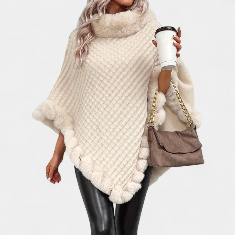 Gleame.-Truien & Vesten-Gleame Dames Trui – Lichtgewicht gebreide trui met wijde kraag en zachte details