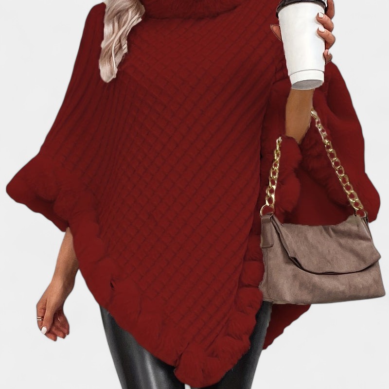 Gleame.-Truien & Vesten-Gleame Dames Trui – Lichtgewicht gebreide trui met wijde kraag en zachte details