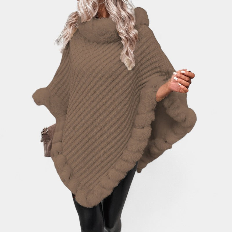 Gleame.-Truien & Vesten-Gleame Dames Trui – Lichtgewicht gebreide trui met wijde kraag en zachte details