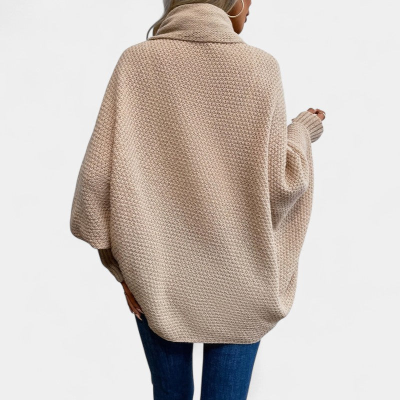 Gleame.-Truien & Vesten-Gleame Dames Vest – Losvallend gebreid vest met open voorkant en lange mouwen