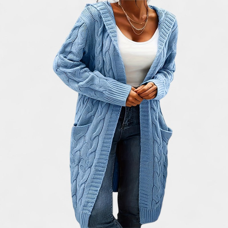 Gleame.-Truien & Vesten-Gleame Damesvest - Casual vest met open voorkant en lange mouwen