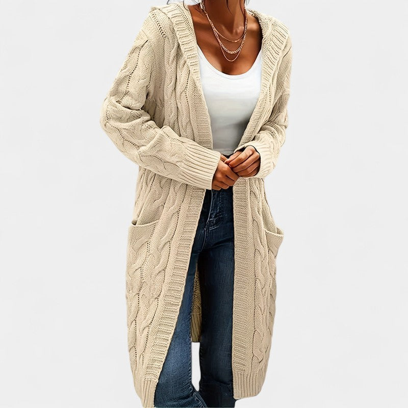 Gleame.-Truien & Vesten-Gleame Damesvest - Casual vest met open voorkant en lange mouwen