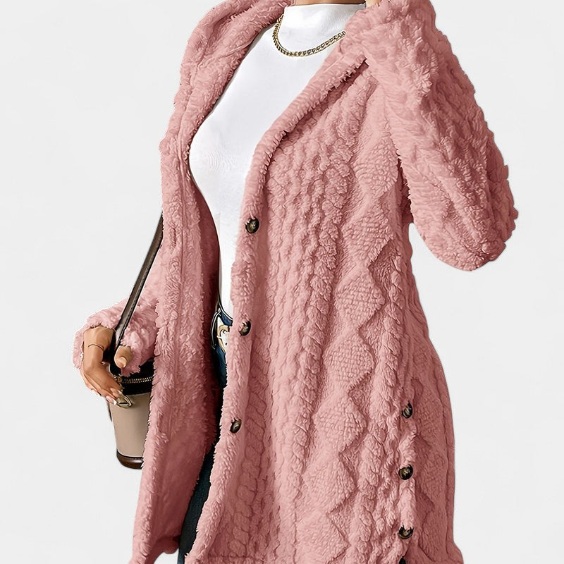 Gleame.-Truien & Vesten-Gleame Damesvest - Casual vest met capuchon en knoopsluiting