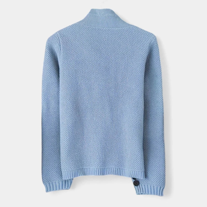 Gleame.-Truien & Vesten-Gleame Damesvest - Gebreid vest met knoopsluiting en lange mouwen