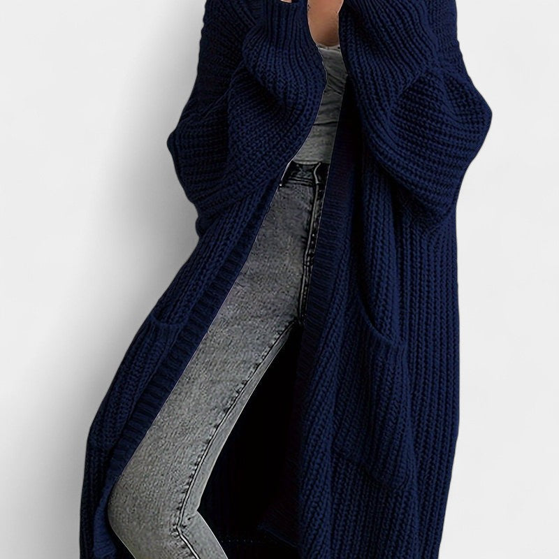 Gleame.-Truien & Vesten-Gleame Damesvest - Lang vest met open voorkant en comfortabele pasvorm