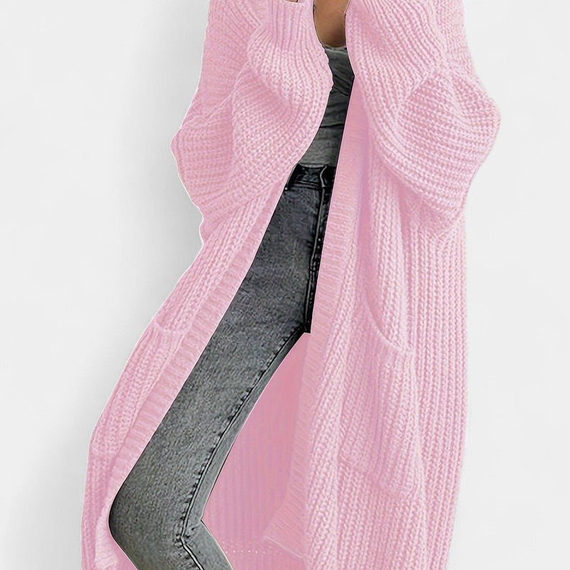 Gleame.-Truien & Vesten-Gleame Damesvest - Lang vest met open voorkant en comfortabele pasvorm