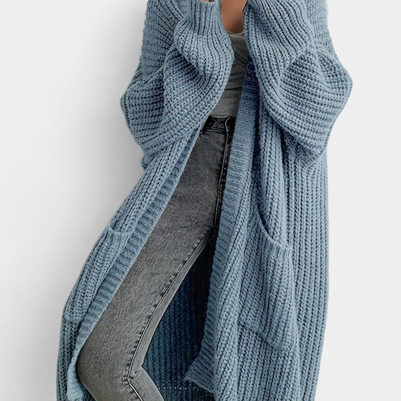 Gleame.-Truien & Vesten-Gleame Damesvest - Lang vest met open voorkant en comfortabele pasvorm