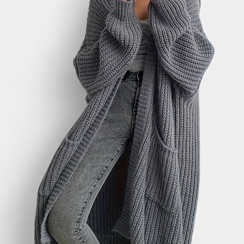 Gleame.-Truien & Vesten-Gleame Damesvest - Lang vest met open voorkant en comfortabele pasvorm