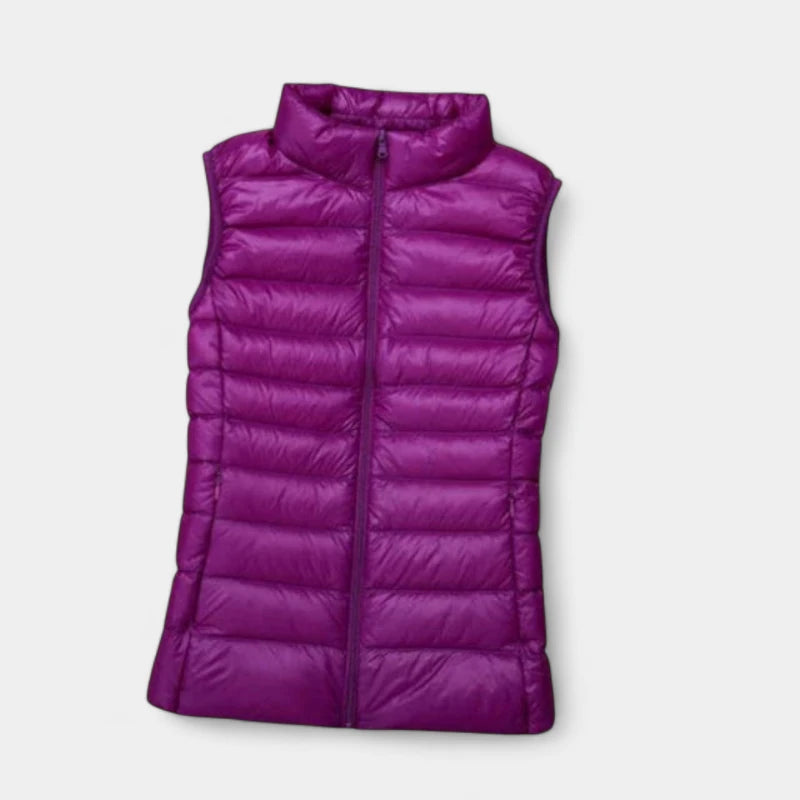 Gleame.-Truien & Vesten-Gleame Damesvest - Mouwloze warme en lichte gewatteerde vest voor de herfst