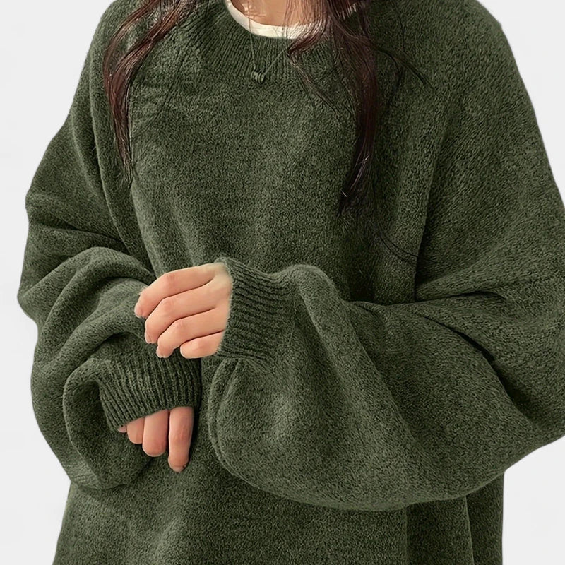 Gleame.-Truien & Vesten-Gleame Sweater - Casual longsleeve drop shoulder trui voor dames