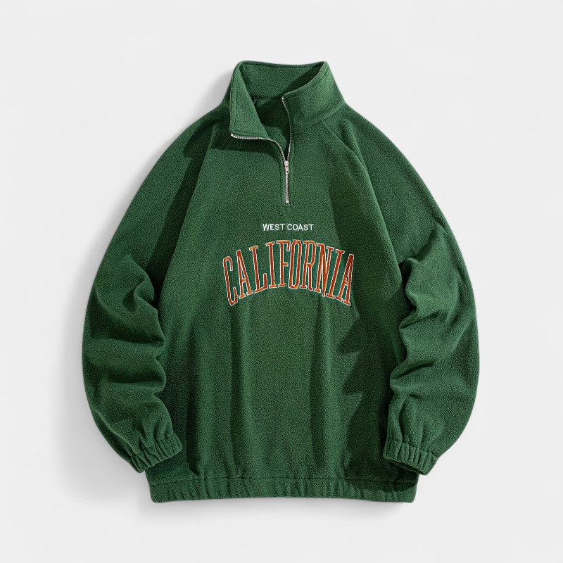 Gleame.-Truien & Vesten-Gleame Sweatshirt - Sportief sweatshirt met opstaande kraag voor heren