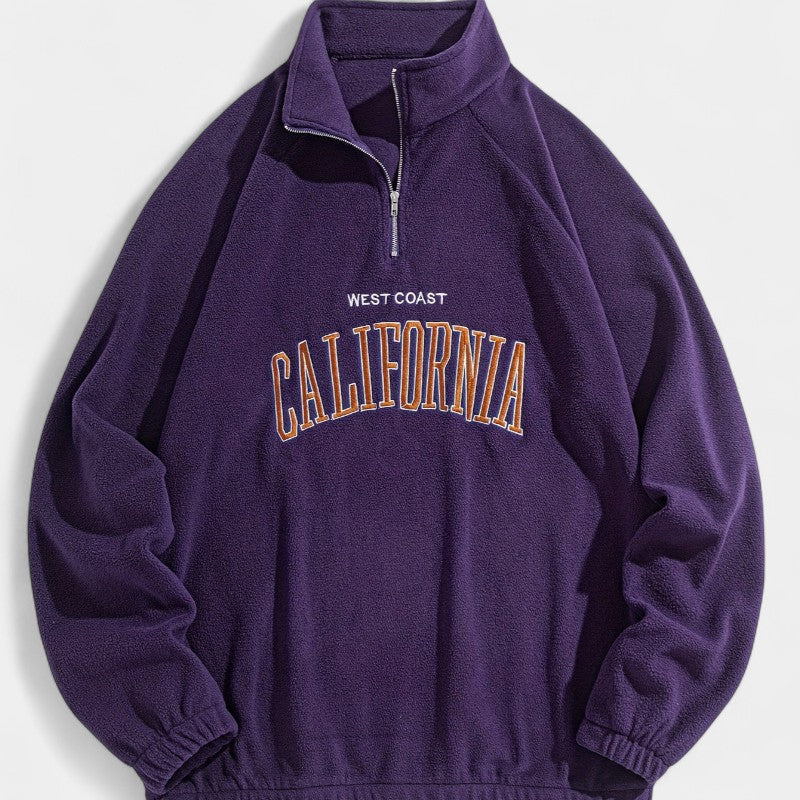 Gleame.-Truien & Vesten-Gleame Sweatshirt - Sportief sweatshirt met opstaande kraag voor heren