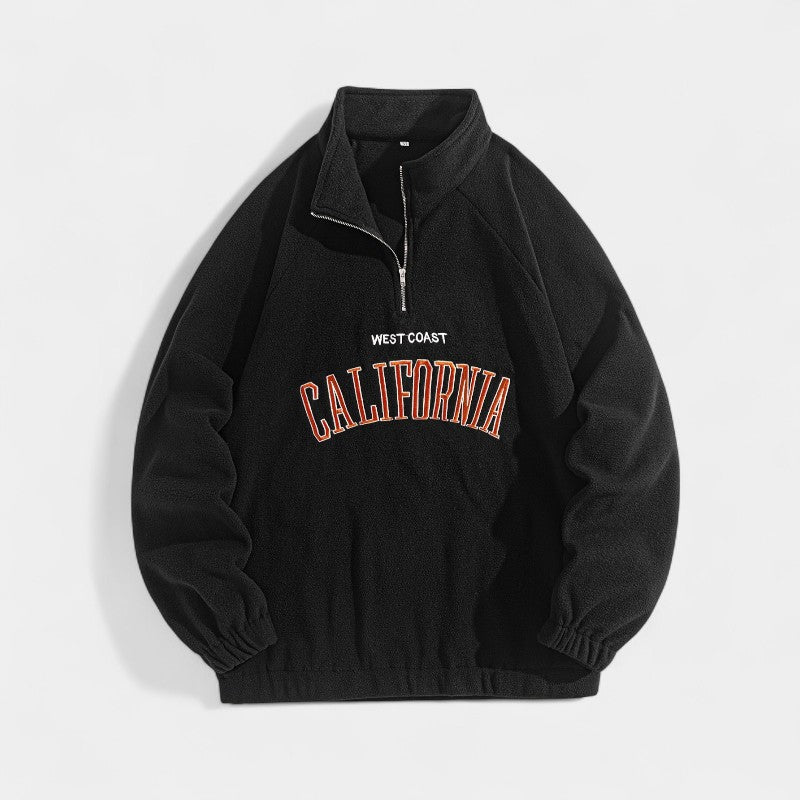 Gleame.-Truien & Vesten-Gleame Sweatshirt - Sportief sweatshirt met opstaande kraag voor heren