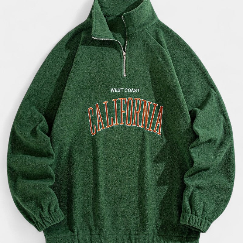 Gleame.-Truien & Vesten-Gleame Sweatshirt - Sportief sweatshirt met opstaande kraag voor heren