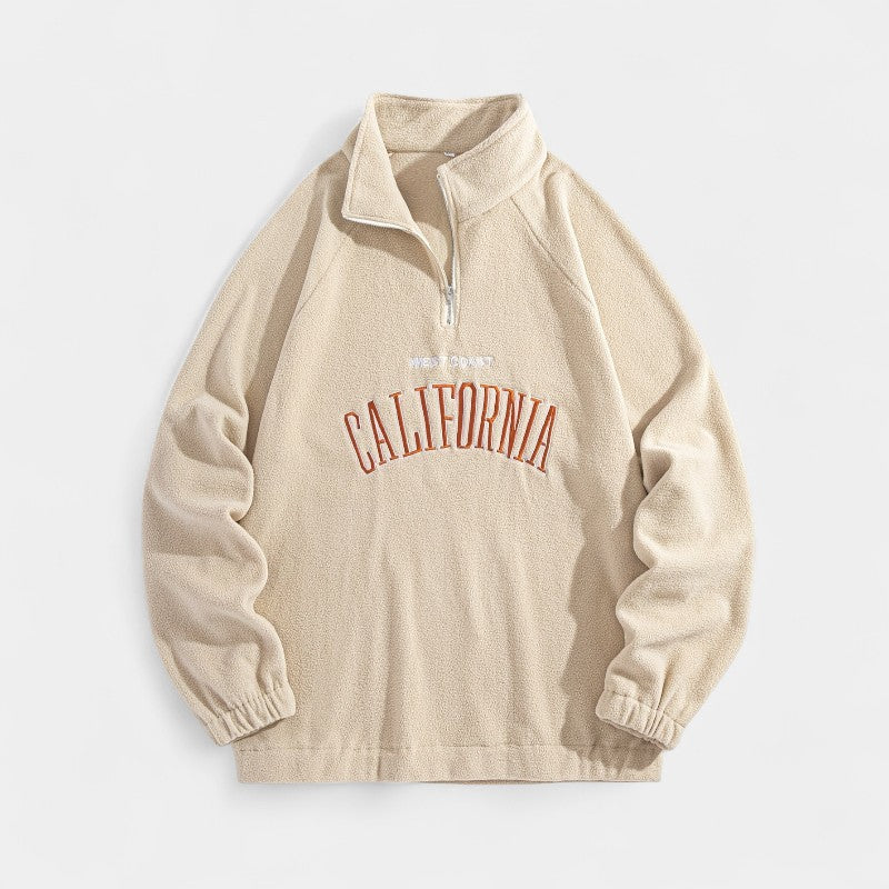 Gleame.-Truien & Vesten-Gleame Sweatshirt - Sportief sweatshirt met opstaande kraag voor heren