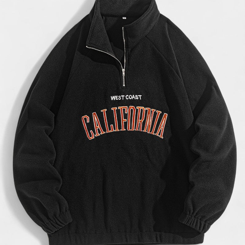 Gleame.-Truien & Vesten-Gleame Sweatshirt - Sportief sweatshirt met opstaande kraag voor heren