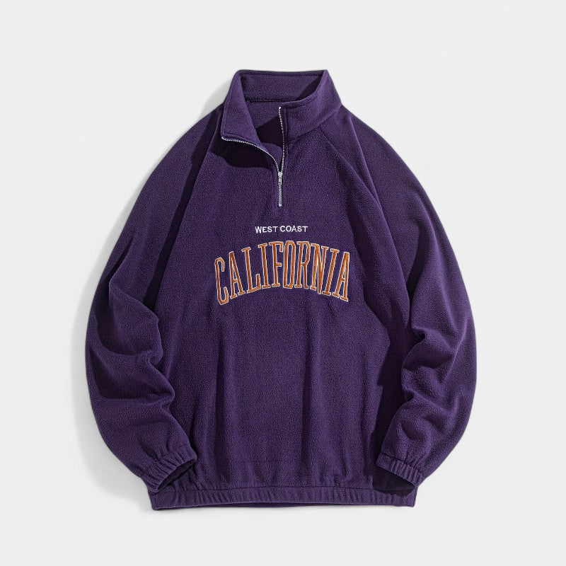 Gleame.-Truien & Vesten-Gleame Sweatshirt - Sportief sweatshirt met opstaande kraag voor heren