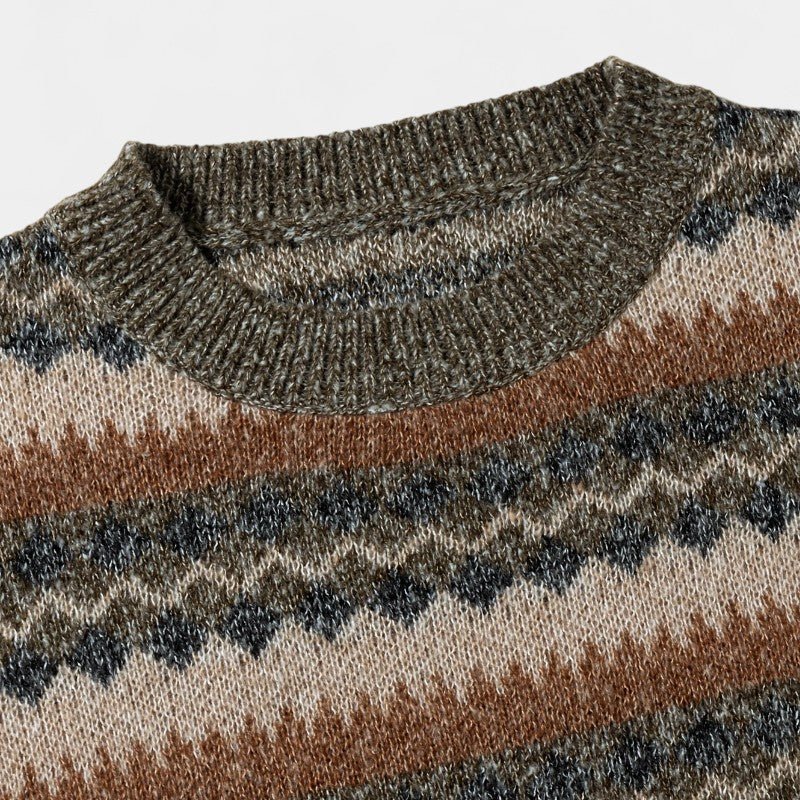 Gleame.-Truien & Vesten-Gleame Trui - Casual loose fit trui met kleurblokken