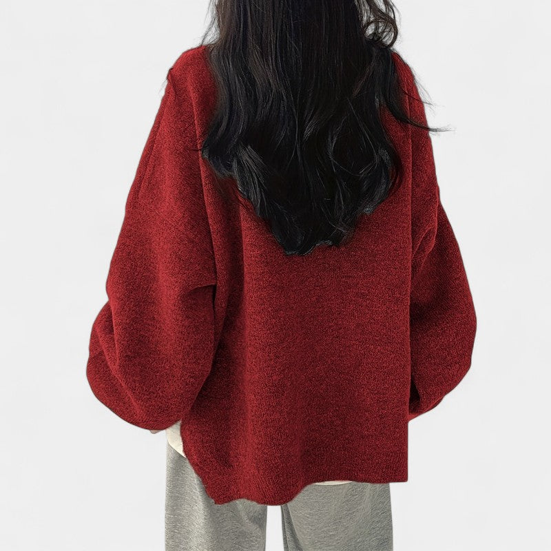 Gleame.-Truien & Vesten-Gleame Trui - Casual trui met lange mouwen en drop shoulder