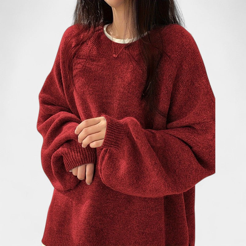 Gleame.-Truien & Vesten-Gleame Trui - Casual trui met lange mouwen en drop shoulder