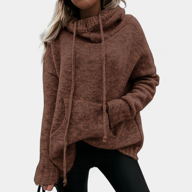 Gleame.-Truien & Vesten-Gleame Trui - Comfortabele pullover met colkraag en trekkoorden