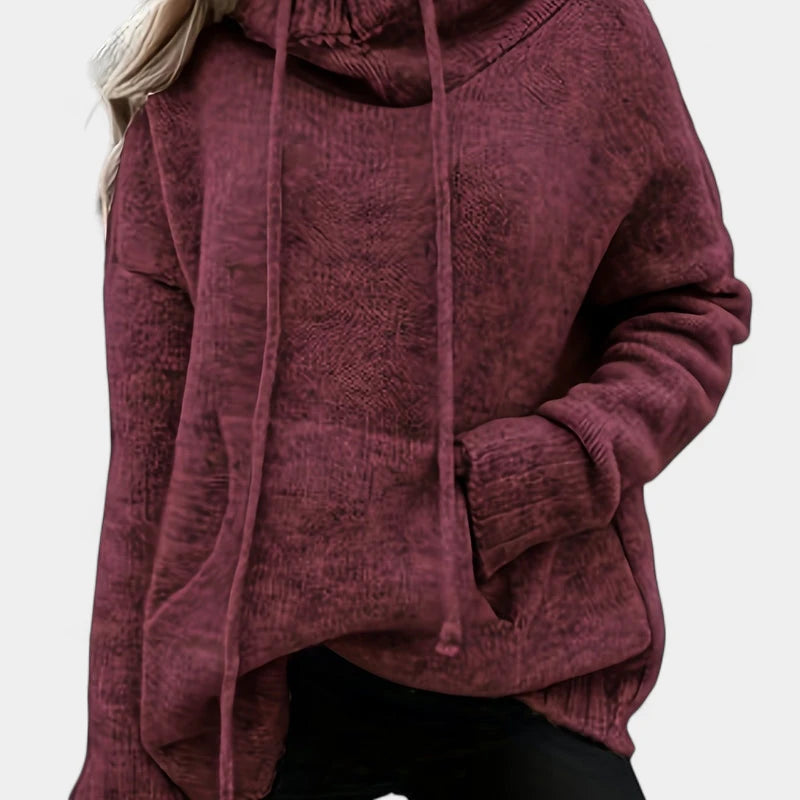 Gleame.-Truien & Vesten-Gleame Trui - Comfortabele pullover met colkraag en trekkoorden