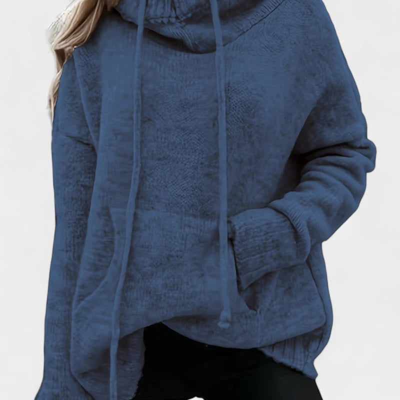 Gleame.-Truien & Vesten-Gleame Trui - Comfortabele pullover met colkraag en trekkoorden