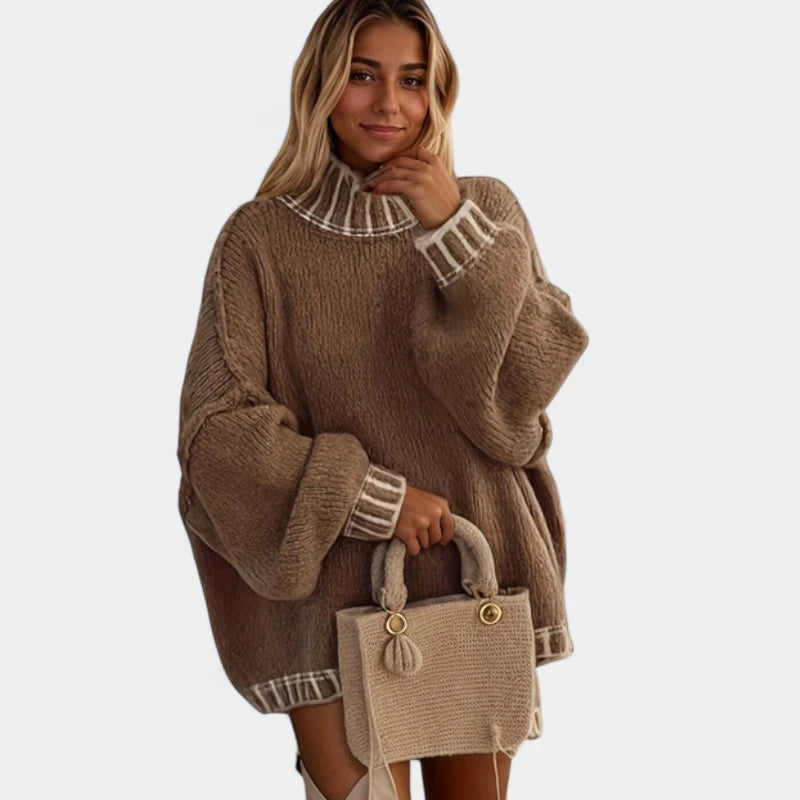 Gleame.-Truien & Vesten-Gleame Trui - Oversized damestrui met verlaagde schouders en lange mouwen