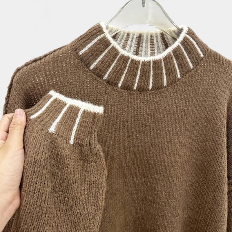 Gleame.-Truien & Vesten-Gleame Trui - Oversized damestrui met verlaagde schouders en lange mouwen